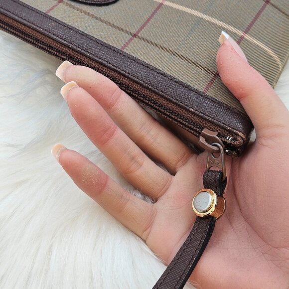 Burberry Brown Plaid Clutch - Picture 10 of 15
